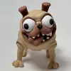 Brinquedo Figura de Pug Popular Impresso em 3D Transfronteiriço com Articulações Móveis, Decoração Colecionável Criativa