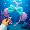 Suministros para Fabricantes Diademas con Temática de Acuario para Mujer, Lindas Diademas de Parque con Lentejuelas de Mickey de Caña Alta, Accesorios para el Cabello y Tocados