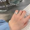 Colección de Anillos de Cola S925 Material de Plata Esterlina Totalmente Recubierto Anillo para el Dedo Meñique Pequeño y a la Moda Joyería de Plata Apilada al Por Mayor