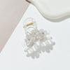 Pin para el pelo pequeño con forma de flor incrustada de diamantes, pinza para el pelo, placa de flor de tres pétalos, pasador, pasador para niña, accesorios para el pelo, pinza pequeña, niños