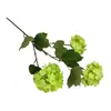 Flor Artificial Artificial Flor de Hortensia de 3 Cabezas de Madera Flor de Bola de Nieve Popular Decoración de Salón de Bodas Hotel Sala de Estar Muebles para el Hogar