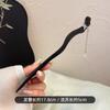 Horquilla de ébano antigua con borla china, horquilla para el pelo de cheongsam, horquilla para el pelo de Hanfu, horquilla para el pelo, accesorios para la cabeza, falda de caballo