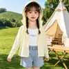 Ropa de Protección Solar para Niñas Verano 2026 Nuevo Estilo Niños Elegante Bebé Niña Protección UV Ropa de Verano Chaqueta Fina con Capucha