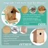 Nido de Pájaro de Madera Puede Ser DIY Material para Casa de Pájaros Set Puede Ser Colgado Nido de Pájaro Pequeño Decorativo Pájaro Alimentador Hecho a Mano Nido de Pájaro