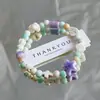 Jingdezhen novo bracelete de cerâmica menina infantil coração círculo único bracelete joia desenho animado fofo barraca suprimento atacado