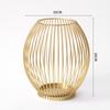 Adornos de estilo nórdico en stock, venta al por mayor, hogar, estilo europeo, artesanías de hierro, base de vela para sala de estar, mesa de comedor, candelabro decorativo