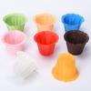 Toppers de Colores para Cupcakes, Rizos, Magdalenas, Soporte para Pastel, Desechables, a Prueba de Aceite