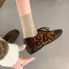 Nuevos Zapatos de Entrenamiento Alemanes de Verano 2026, Estilo Vintage, Bloques de Color, Estampado de Leopardo, con Cordones, para Mujer, Moda Europea, Versátiles, Casuales