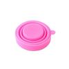 Copo Dobrável de Silicone Cor Doce para Viagem ao Ar Livre Conveniente Esportes Copo de Água Silicone de Grau Alimentício Copo de Enxágue Bucal Copo Publicitário