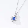 Collar de Plata de Ley S925 Personalización, Pedido Mínimo en Lotes Pequeños, Joyería Personalizada Basada en Tu Diseño, Joyería de Moda con Incrustaciones de Piedras Preciosas, Procesamiento OEM