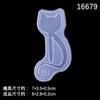 Espelho DIY Bookmark Clip Cola Drop Molde Sereia Gato Pony Menina Cola de Cristal Soltando Livreto Molde Decorativo