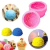 Molde de Silicona para Decoración de Velas de Arcilla Aromaterapia Chocolate Fondant Pastel con Forma de Bola de Helado Simulación Transfronteriza