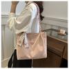 Bolso de Mujer de Gran Capacidad 2024 Nuevo Estilo Coreano Textura Simple Color Puro Bolso de Mujer Bufanda de Seda Moderna Bolso Tote de Hombro Versátil