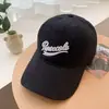Boné de Baseball Bordado Rosa para Mulheres com Aba Larga, Circunferência da Cabeça Grande, Boné Pequeno com Aba, Estilo Coreano Versátil para Rosto Grande, Chapéu de Topo Profundo