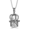Pendente Vazado Flor Gota Mexicana Aromaterapia Corrente de Aço Titânio Diamante Difusor de Óleo Essencial Colar para Mulheres