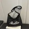 Lentejuelas de Estrella Verano 2026 Nuevo Elegante Gran Capacidad Simple Moda Bordado de Letras Versátil Bolso de Hombro Cruzado