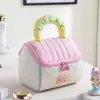 Sacolas de Presente de Aniversário, Sacolas de Presente para Festa de Lua Cheia e Primeiro Aniversário, Bolsas de Maquiagem Fofas em Formato de Casa, Sacolas de Armazenamento de Cabine de Grande Capacidade