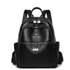 Mochila de Couro Macio de Alta Qualidade Nova para Mulheres Simples Versátil Grande Capacidade Mochila de Viagem Bolsa de Mãe Mochila Escolar Multiuso