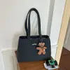 Bolsa Tote Commuting de Rede Transfronteiriça Feminina 2026 Novo Estilo Tendência Outono Lã Bolsa de Ombro Único Bolsa Saco de Grande Capacidade