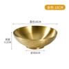 Tazón de Fideos Fríos Coreanos Dorado Acero Inoxidable 304 Tazón Inclinado Doble Capa Tazón Grande para Sopa Tazón de Ramen Tazón de Bibimbap Tazón de Fideos Caracol