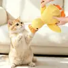 Juguete para Mascotas Hierba Gatera Papel Arrugado Peluche Pato Chirriante Juguete para Perro Autoentretenimiento Aliviar el Aburrimiento Resistente a Mordidas Dentición Juguete para Gato