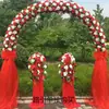 Arco de flores de seda para boda soporte para flores arreglo de boda puerta de flores inauguración de tienda arco de flores para celebración corona de actividad de celebración puerta de la felicidad