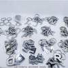 Llavero Estéreo de Aleación de Zinc de 26 Letras, Equipaje y Ropa Logotipo Inglés Inicial Creativo Colgante Pequeño Personalizado