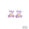 Accesorios de Oso Cereza con Lazo de Dibujos Animados Material para Manualidades DIY Pegamento de Crema Funda de Teléfono Imán para Nevera Hebilla de Zapato