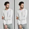 Nueva Camiseta de Algodón Puro de Peso Pesado para Hombre y Mujer, Parejas Estudiantes, Color Sólido, Cómoda, Transpirable, Corte Holgado, Versátil, Nueva Colección Primavera y Otoño 2025