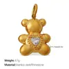 Novedades Transfronterizas Europeas y Americanas, Colgantes de Animales de Diamantes DIY Lindos y Exquisitos, Colección Versátil de Colgantes Chapados en Acero Inoxidable con Oro de 18 Quilates
