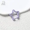 Tinta spray pendurada estrela de cinco pontas argola de mola fecho de cachorro fecho de joia fecho de mola bolsa DIY chaveiro acessórios de joia