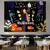 Tecido de Fundo para Halloween Estilo Nórdico Pano para Pendurar ins Decoração de Quarto de Menina Celebridade Cyber Arranjo de Cabeceira Tapeçarias Parede de Dormitório