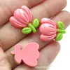 Tulipán Rosa Girasol Resina Accesorios diy Pegamento Crema Ramo Casero Taza de Agua Pastel Postre Tienda Parche