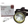 Nuevos faros de pistola láser luz fuerte de alta potencia largo alcance montados en la cabeza camping luces para pesca nocturna exterior súper brillante lámpara de minero