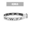 Pulsera Tejida de Cuerda Jacquard con Letra Wwjd Europea y Americana Transfronteriza, Pulsera de Muñeca Unisex, Pulsera de Correa Tejida