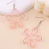 Nuevos Pendientes Frescos y Dulces de Verano, Pendientes de Acrílico con Diseño de Flor Calada de Colores, Pendientes de Diseño, Pendientes para Mujer