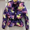 Comercio Exterior Europeo y Americano Transfronterizo Ropa de Mujer Popular de Aliexpress Invierno Nueva Moda Cuello Alto Longitud Media Colorida Chaqueta de Algodón para Esquí