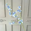 Arranjo de Flores Artificiais Azuis de Luxo para Casamento Arranjo Floral DIY Arranjo de Flores para Janela de Shopping Center ao Ar Livre Paisagismo com Flores Artificiais