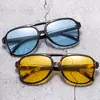 Nuevas gafas de sol casuales personalizadas retro europeas y americanas de doble puente, gafas de sol de moda para exteriores y conducción con protección solar, transfronterizas