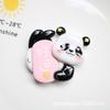 Cartão de letra de panda grande de desenho animado acessórios de cola cremosa acessórios de resina adesivo de geladeira caixa de armazenamento material de chaveiro