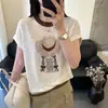 Tops Únicos y Hermosos Estilo Coreano, Camisetas Básicas de Cuello Redondo para Mujer, Nuevo Estilo de Verano, Camisetas Finas de Punto de Seda Helada de Manga Corta