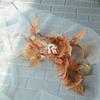 Decoración de boda de hoja de pájaro azul artificial techo de salón de bodas camino principal flor falsa hoja de peonía comercio exterior Hogar flor de seda hoja de fuegos artificiales
