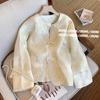 Casaco Curto Bordado Botão Indústria Pesada Chinoiserie de Alta Qualidade para Mulheres Primavera 2024 Nova Moda Elegante Estilo Old Money Top