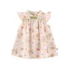 Vestido de menina 2024 Verão Novo Vestido Fofo de Menina Pequeno Qinglong Roupas Roupas Infantis
