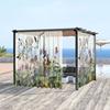 1 pieza nueva mosquitera con patrón de flores impresión digital 3D directo de fábrica decoración dormitorio sala de estar mosquitera con barra para colgar