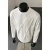 2026 HT261154 Camiseta Manga Longa Modificada Estilo Hong Kong Falsa Tamanho Grande Algodão Hua Gola Redonda M-5X HT261153-Especial P20