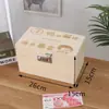 Caja de Dinero con Candado, Caja de Contraseña Depositante y Retirable, Regalo para Niños, Alcancía Grande de Celebridad de Internet para Estudiantes, Caja de Dinero para Adultos