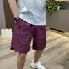 Pantalones Cortos Casuales de Moda Verano 2025 para Hombre, de Secado Rápido, Delgados, Transpirables, de Cinco Puntos, Perforados, Holgados, Bordados