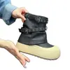 Botas de tornozelo retrô com sola grossa, que aumentam a altura, com tira de fivela para mulheres, nova coleção outono 2026, versáteis, casuais, emagrecedoras, botas da moda trendy