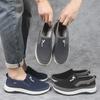 Venta al por mayor y al por menor zapatos de tela viejos de Beijing para hombre de suela blanda transpirables para padre de mediana edad antideslizantes para caminar para ancianos